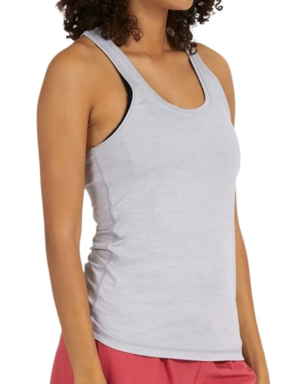Vuori Lux Performance Tank Women Medium Gray - Picture 3 of 6